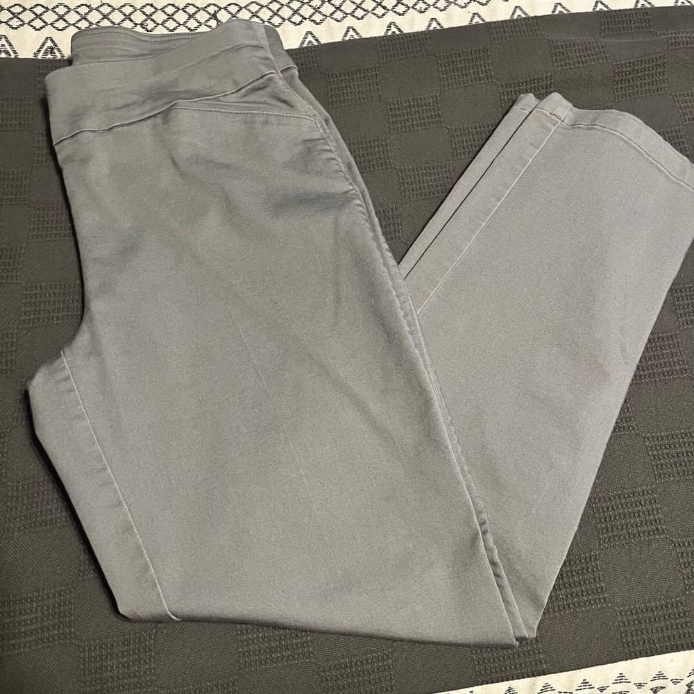 Gray Pull on Dress Pants